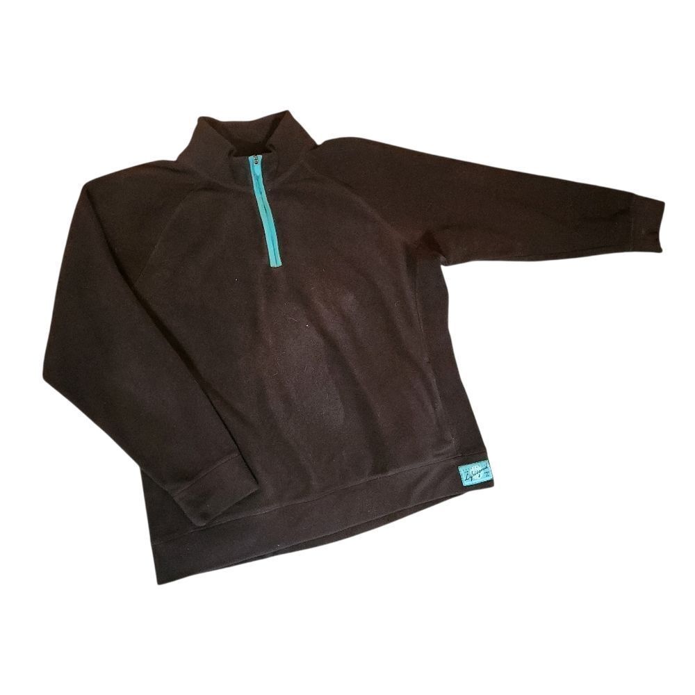 Life is Good Brown Fleece Pullover 1/4 Zip Womens XXL Sweater Jacket